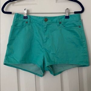 High Waisted Teal Shorts
